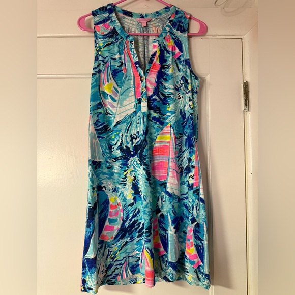 Lilly Pulitzer Essie Dress in Hey Bay Bay- Size Small - Picture 1 of 2